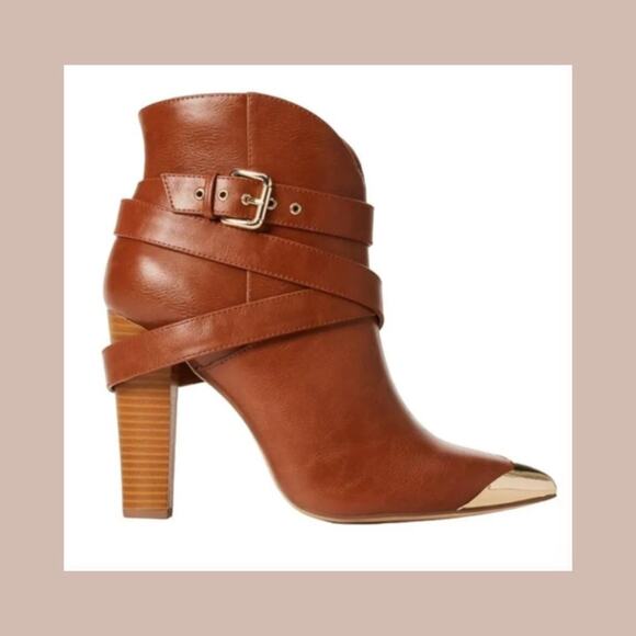 Shoe Dazzle 
Stevie Heeled Ankle Boot in Brown - Picture 7 of 8